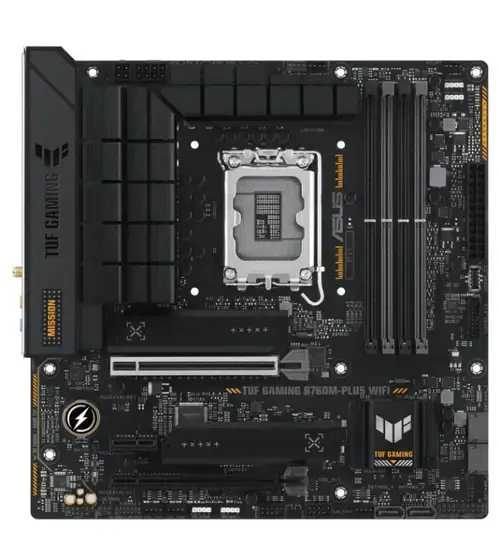 Placa de baza ASUS TUF GAMING B760M-PLUS WIFI, LGA1700, DDR5, mATX