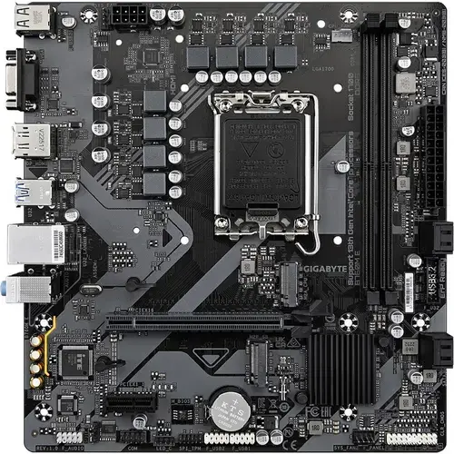 Placa de baza GIGABYTE B760M E, DDR5, Intel B760, LGA 1700, mATX