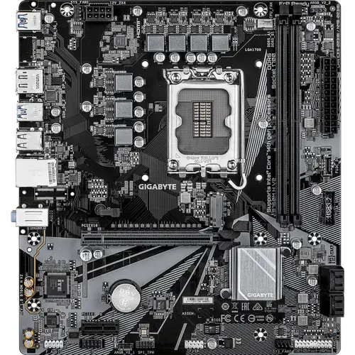 Placa de baza GIGABYTE B760M H V2, Intel B760, LGA 1700, mATX