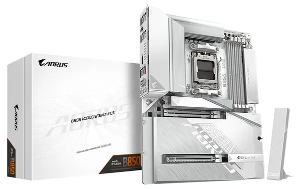 Placă de bază Gigabyte – B850 AORUS STEALTH ICE, AM5