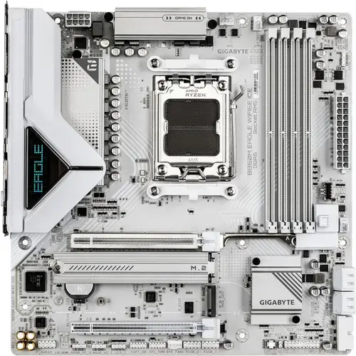 Placa de baza GIGABYTE B850M EAGLE WF6E ICE, AMD B850, AM5, DDR5, mATX