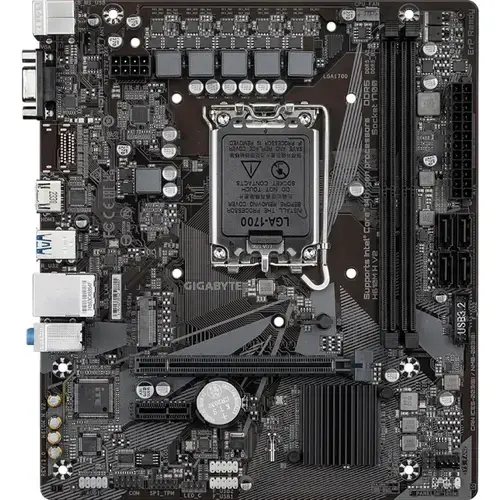 Placa de baza GIGABYTE H610M H V2, LGA 1700, Intel H610, mATX