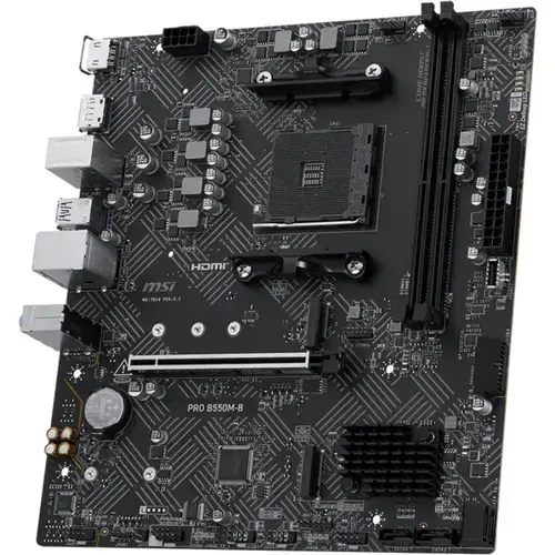 Placa de baza MSI PRO B550M-B, AMD B550, AM4, mATX