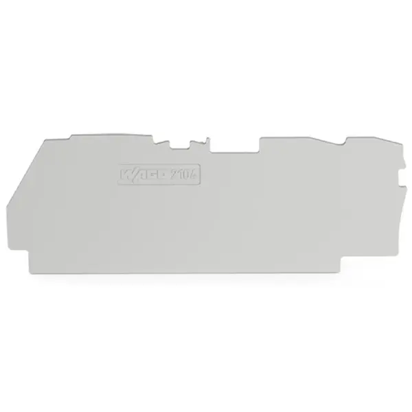 Placa de capat si intermediara; grosime 1 mm; pentru blocuri terminale cu 3 conductori, gri Wago 2104-1391 / buc
