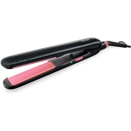 Placa de indreptat parul Philips Essential Care HP8323/00, Placi ceramice, Incalzire 60 secunde, Placi 100mm, 210 grade, Negru