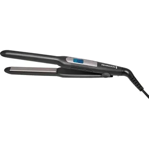 Placa de indreptat parul Remington PRO-Ceramic Extra Slim S5515, 36 W, Temperatura ajustabila in 9 trepte 150-230 C, Oprire automata, Incalzire in 15 secunde (Negru)