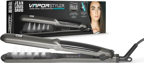 Placă de îndreptat părulJLD - Vapor Styler, 235°C, Ceramic Tourmaline, gri