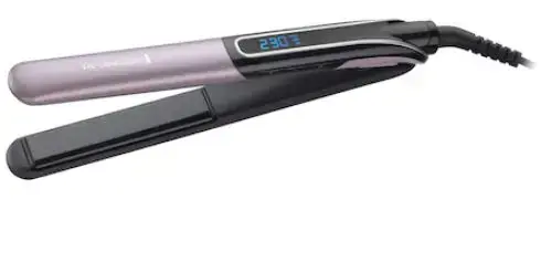 Placa de indreptat si ondulat parul Remington S6700, Ceramica, Ecran digital (Negru/Mov)