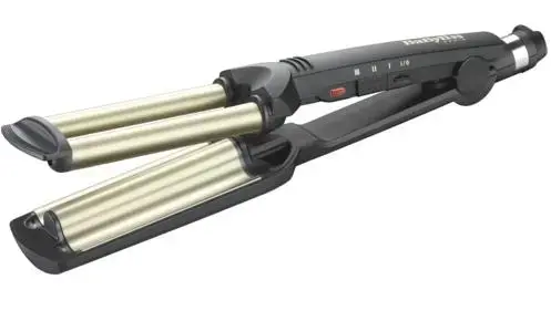 Placa de par Babyliss Easy Waves, Ceramic, 200 grade (Negru)