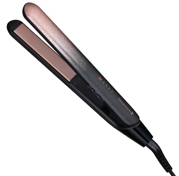 Placă de păr Remington - S5305 Rose Shimmer, până la 230°C, neagră/roz