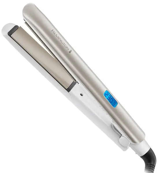 Placă de păr Remington - S8901 HYDRAluxe, 230°C, ceramică, bej/albă