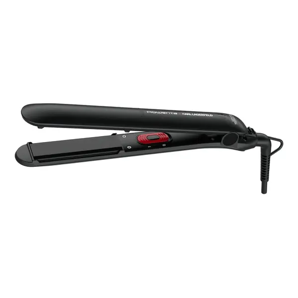 Placă de păr Rowenta EasyLiss Karl Lagerfeld SF161LF0 înveliș Ceramic Tourmaline 200 °C Funcția Straight & Curl negru