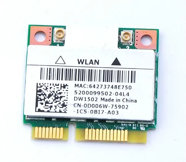 PLACA DE RETEA: DELL DW1502; WIRELESS 150 Mbps; uPCI; REF