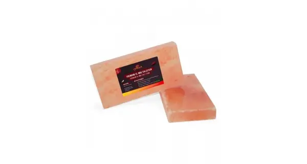 Placa dreptunghiulara din sare de Himalaya 20x10x2,5 cm pentru gatit la gratar Grillart GA-1006-1