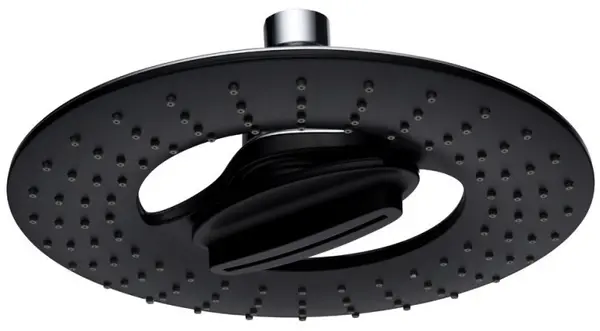 Placă pentru duș fix Inter Ceramic - 2 funcții, Ø20 cm, negru