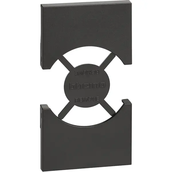 Placa pentru priza standard italian/german Bticino Living Now KG03, negru