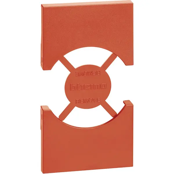 Placa pentru prize standard italian/german Bticino Living Now KR03, rosu