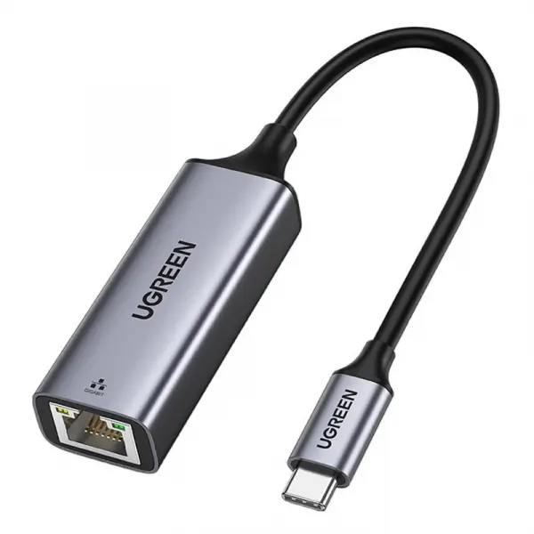 Placa Retea UGREEN CM199, RJ45, USB-C, Gri