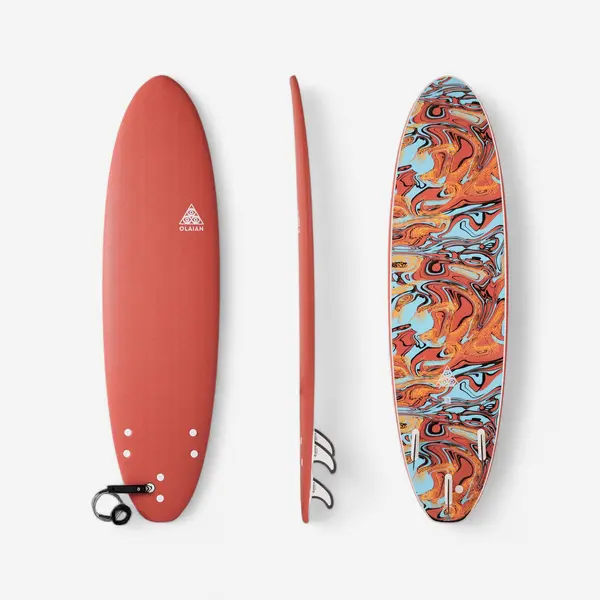 Placă surf spumă 7' 500 Portocaliu