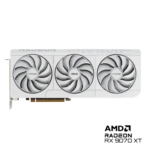 Placa video ASUS Radeon RX 9070 XT PRIME OC White Edition 16GB DDR6 256-bit