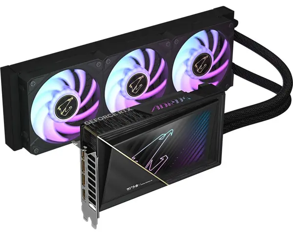 Placă video Gigabyte - Aorus GeForce RTX 5080 Xtreme Waterforce, 16GB, GDDR7