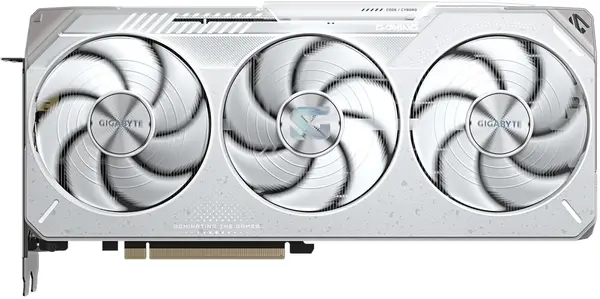 Placă video Gigabyte - Radeon RX 9070 XT Gaming OC Ice, 16GB, GDDR6, albă