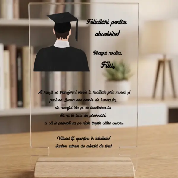 Placheta personalizata pentru Absolvent - FIU