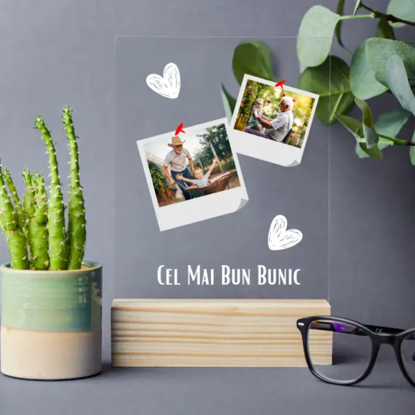Placheta personalizata pentru Cel Mai Bun Bunic