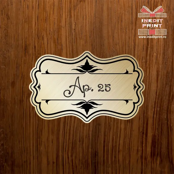 Placuta ABS pentru usa PABS4 15x9