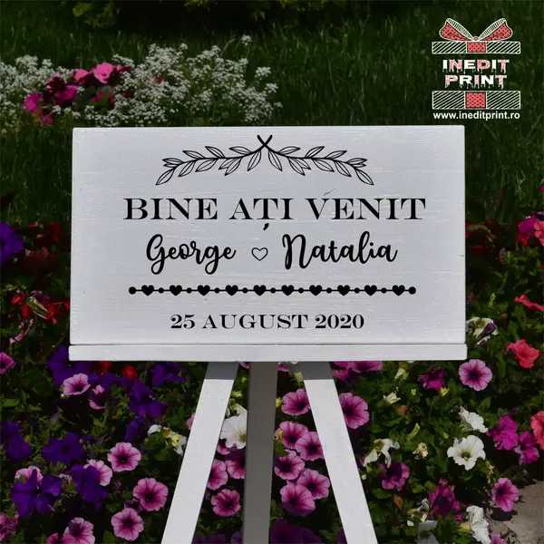 Placuta Intampinare Bine ati venit Personalizata PN49 40X30cm