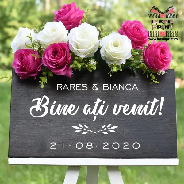 Placuta Intampinare Bine ati venit Personalizata PN50 40X20cm