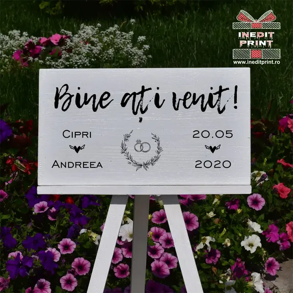 Placuta Intampinare Bine ati venit Personalizata PN51 40X30cm