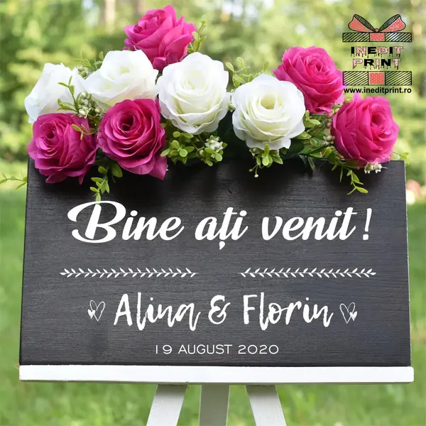 Placuta Intampinare Bine ati venit Personalizata PN52 50x30cm