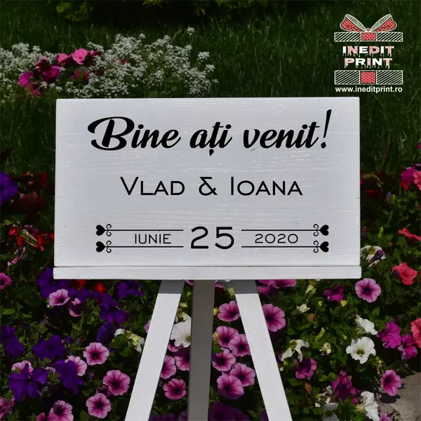 Placuta Intampinare Bine ati venit Personalizata PN53 40X30cm
