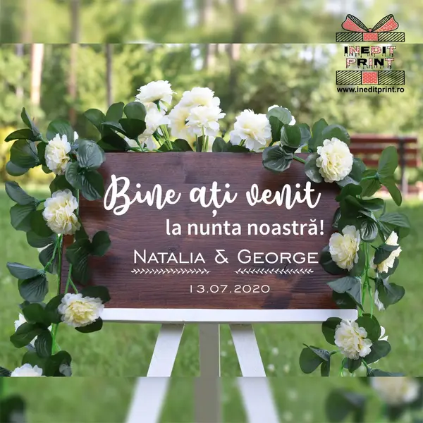 Placuta Intampinare Bine ati venit Personalizata PN54 40X20cm