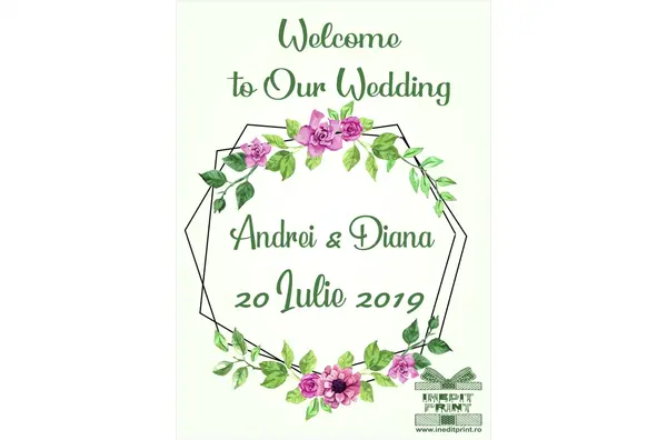 Placuta intampinare Personalizata PN24 50x35cm