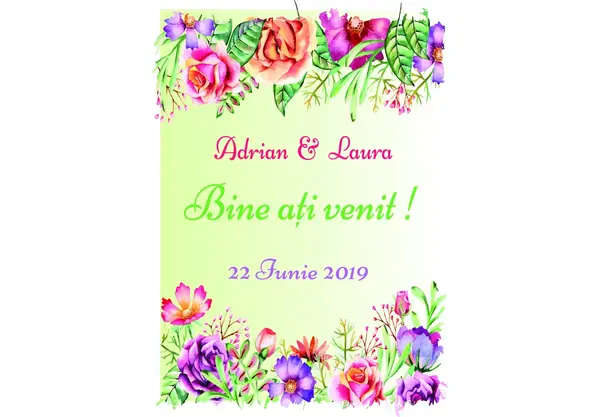 Placuta intampinare Personalizata PN26 95x70cm