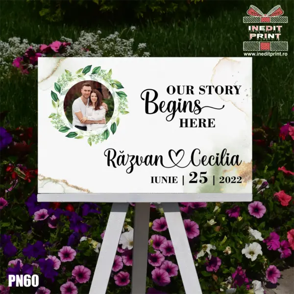 Placuta intampinare personalizata PN60 90x40cm
