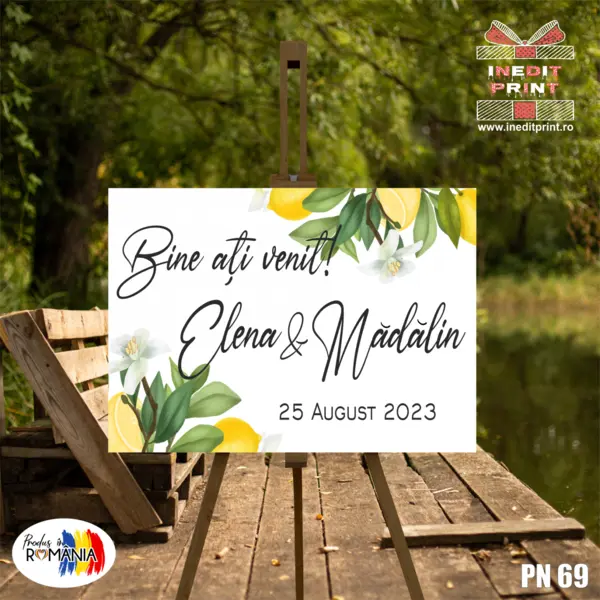 Placuta intampinare personalizata PN69 70 x 50 cm