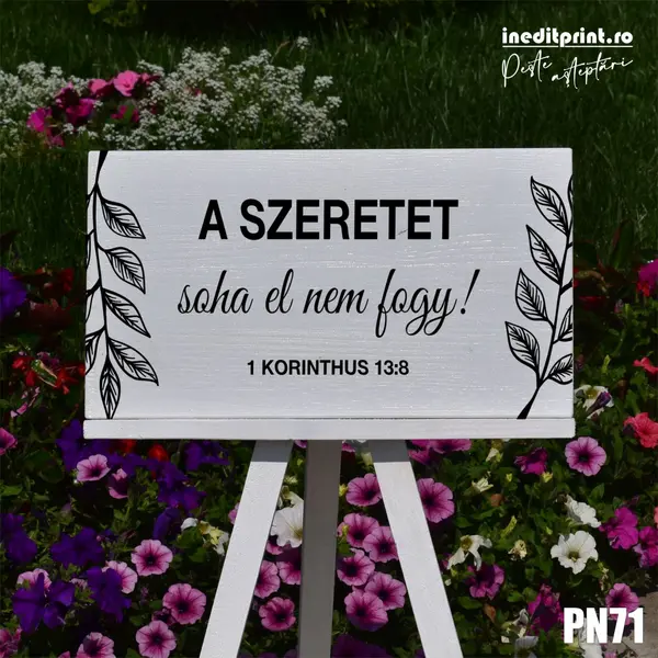 Placuta Intampinare Verset Personalizata PN71 40X30cm