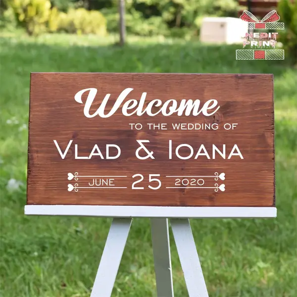 Placuta Intampinare Welcome Personalizata PN46 40X30cm
