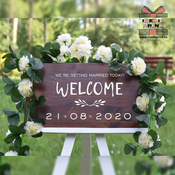 Placuta Intampinare Welcome Personalizata PN48 40X20cm