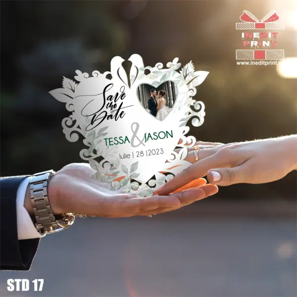 Placuta personalizata Save The Date STD17 20x22cm