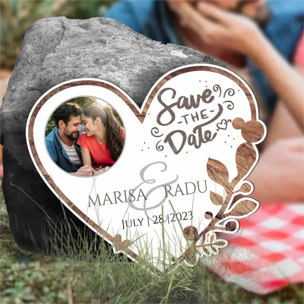 Placuta personalizata Save The Date STD19 27x30cm
