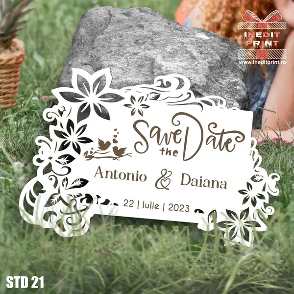 Placuta personalizata Save The Date STD21 18x12cm