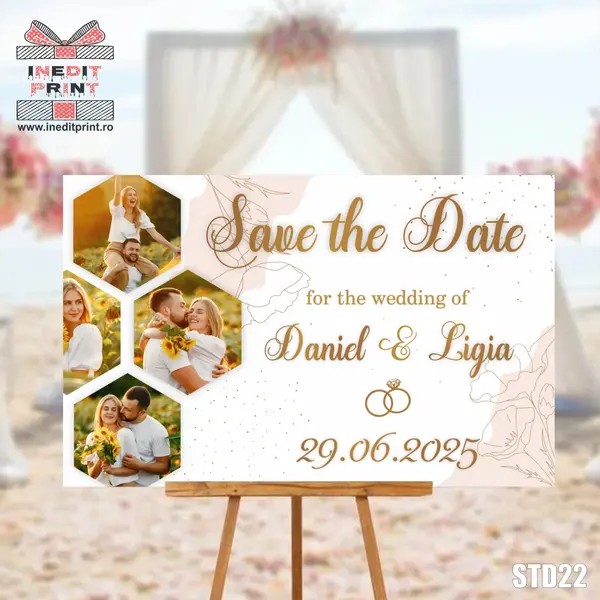 Placuta personalizata Save the date STD22