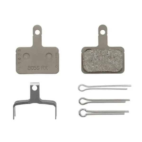 Placute de frana Shimano B05S-RX resin cu arc, 3 tipuri de split pin