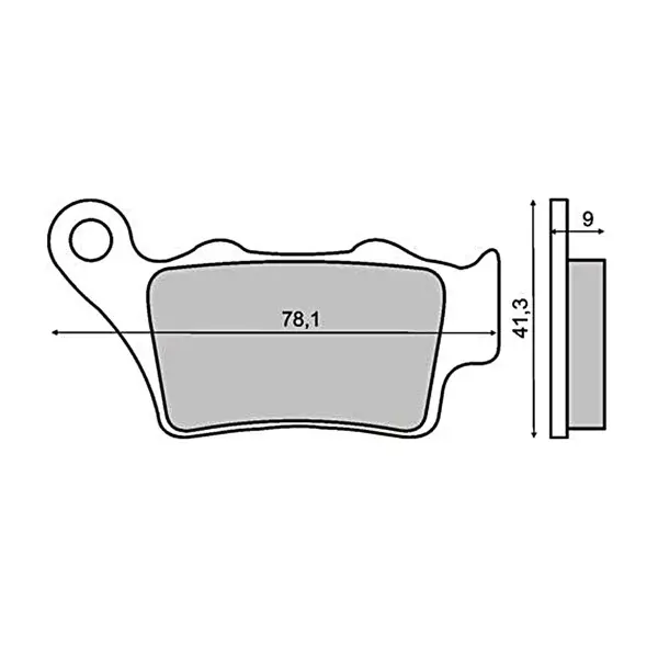 Placute frana BMW F 650 94- 05 Honda NX 500 97- 99