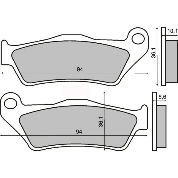 Placute frana echivalent MCB707 FA363