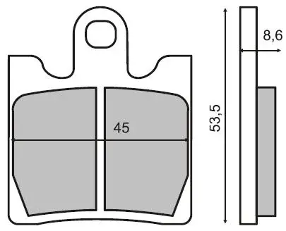 Placute frana fata Suzuki Burgman 250 98 99